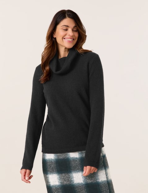 Kuscheliger Rollkragenpullover In Schwarz Gerry Weber