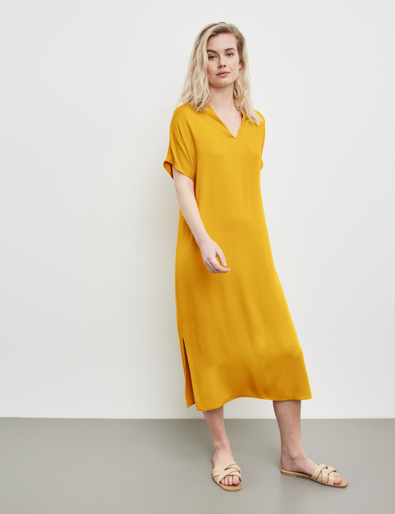 Recensent Ver weg Onleesbaar Midi-jurk in Geel | GERRY WEBER