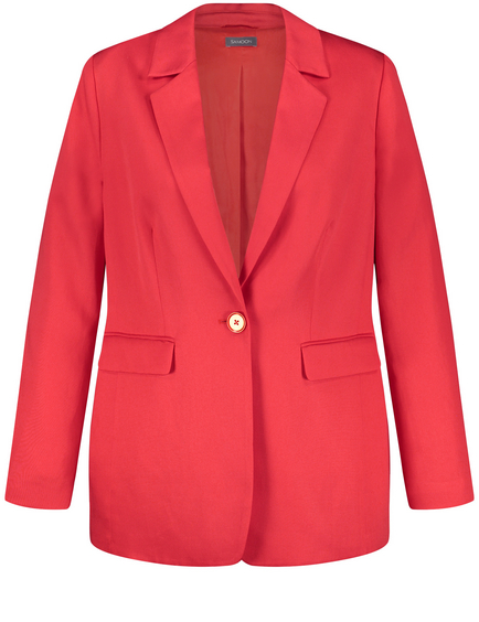 red linen blazer ladies