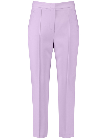 Buy Popwings Regular Fit Lavender Solid Midrise Trouser  Lavender  Stretchable Self Design Pintex Wide Leg Trouser for Women Online at Best  Prices in India  JioMart
