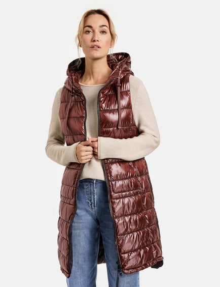 womens body warmer long