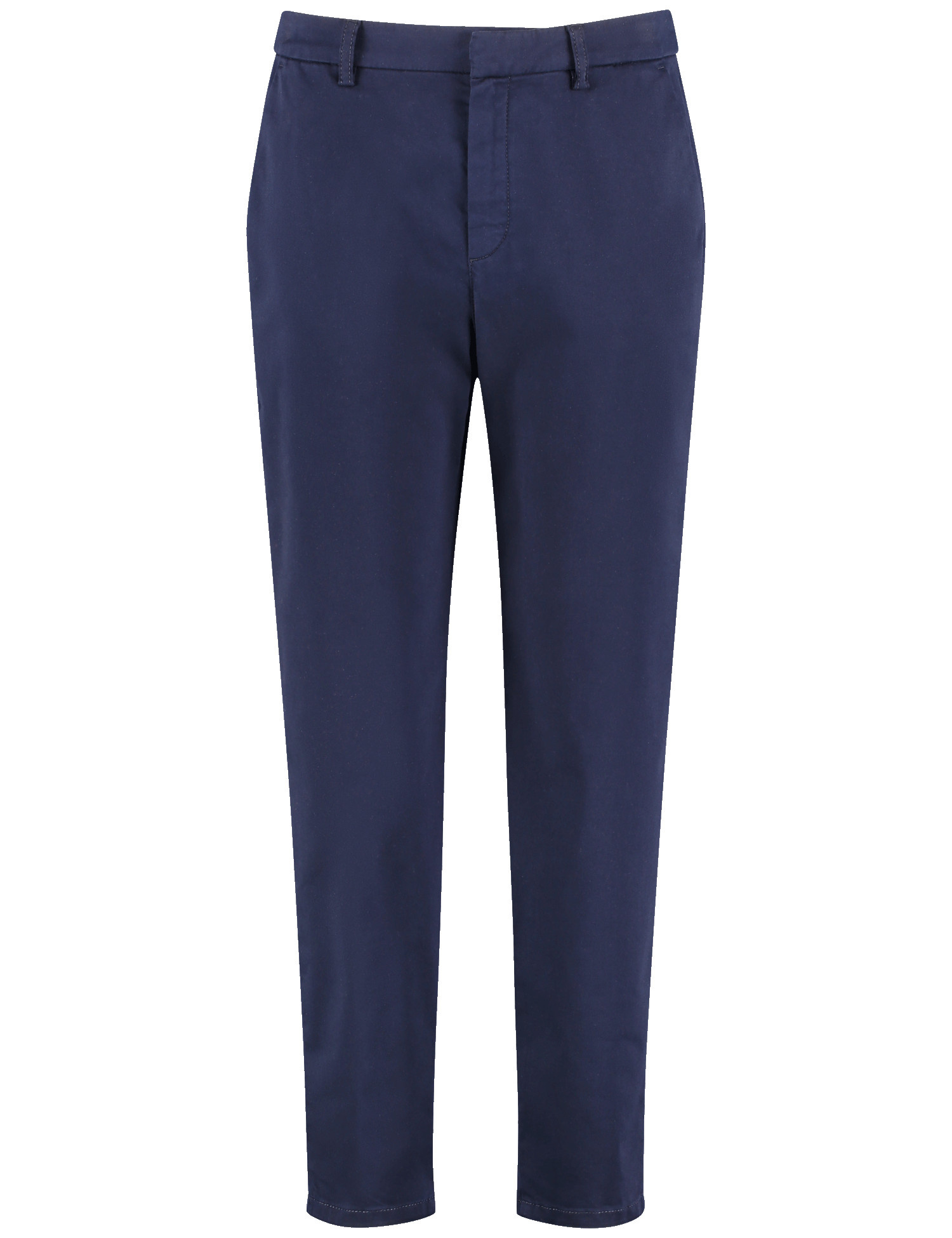 TAIFUN Damen 7/8 Chino aus Baumwoll-Stretch Baumwolle Normale Leibhöhe Blau, 38