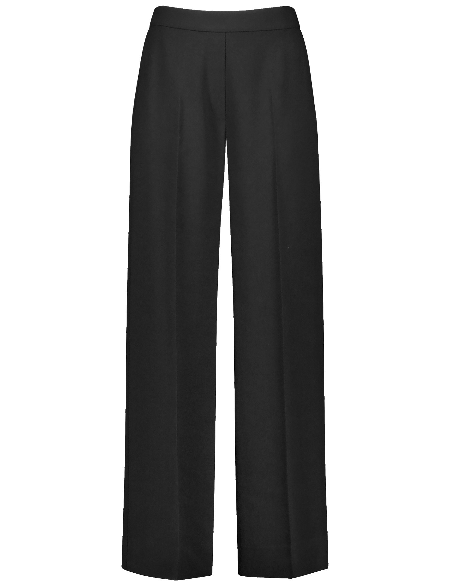 GERRY WEBER Damen Elegante Schlupfhose mit weitem Bein Mittlere Leibhöhe Schwarz, 34