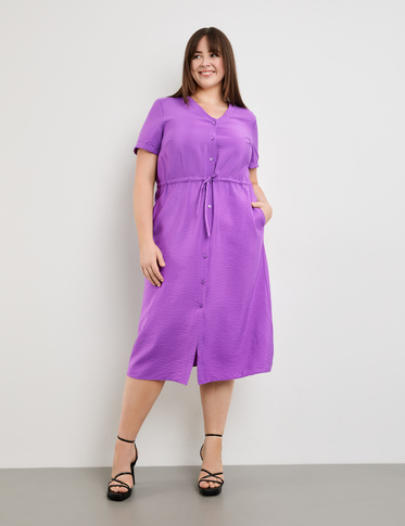 Zomerjurk met midilengte Paars SAMOON Plus Size