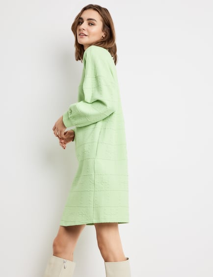 green sweatshirt dress