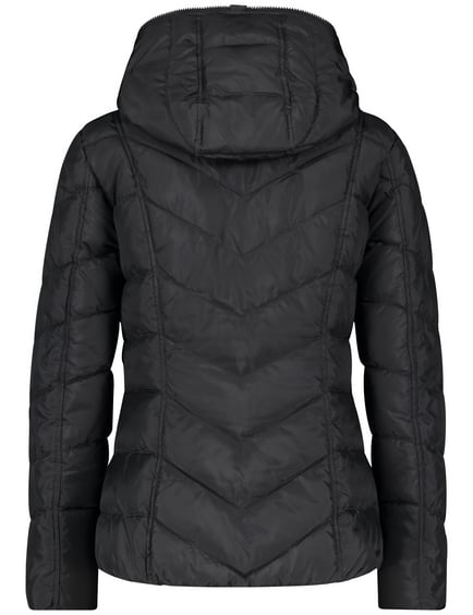 Gerry weber hooded hot sale velvet quilted coat