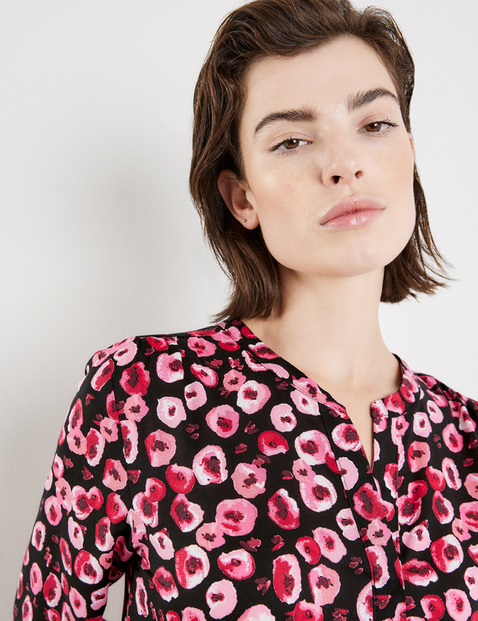 A-line dress with a floral print in Pink | GERRY WEBER