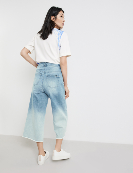 Korean Ulzzang Denim Jeans Culottes Wide Leg Pants High Waist Light Blue  #EndgameYourExcess, Women's Fashion, Bottoms, Jeans & Leggings on Carousell