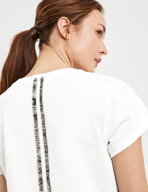 T-Shirt mit Deko-Tape im Rücken