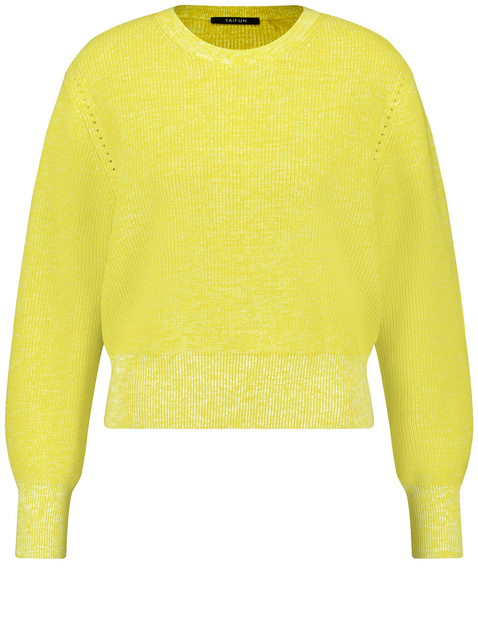 Cotton rib knit jumper