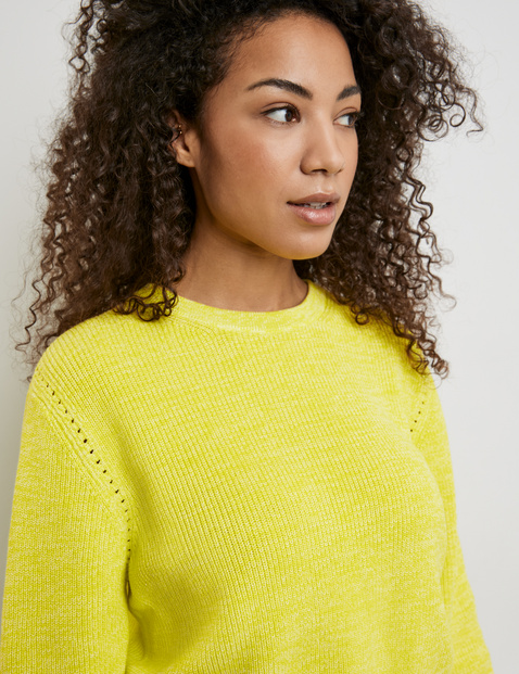 Cotton rib knit jumper