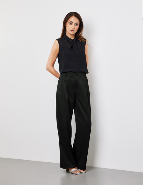 Plus Big Sized Cotton Stretch Comfortable  Comfy Trouser in Black Colour  with Two packets in good quality Trousers  Pants