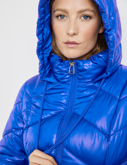 Ladies blue 2025 quilted jacket