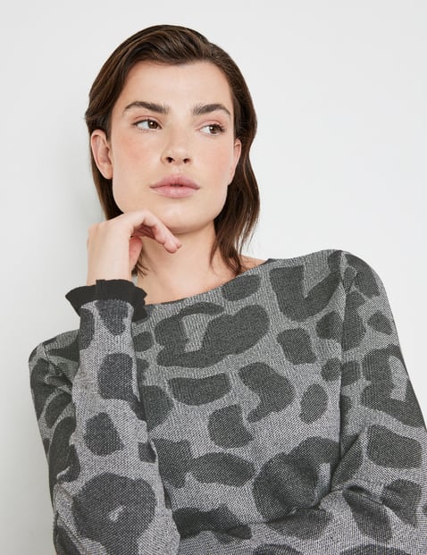 Grey hotsell leopard jumper