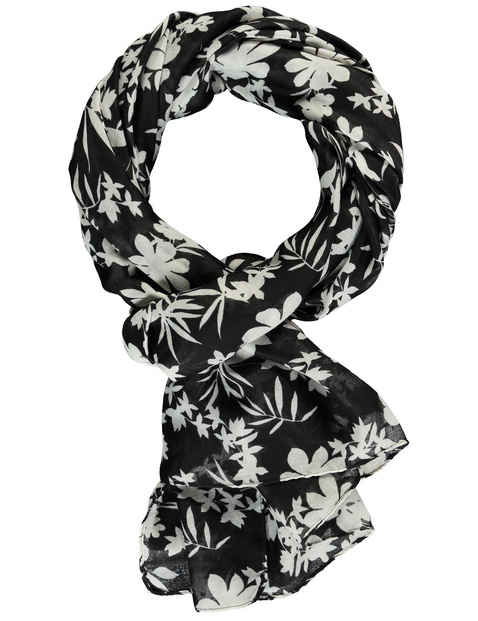 Scarf with a floral print