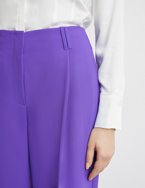 Elegante Wide leg Pants aus Stretch-Gewebe