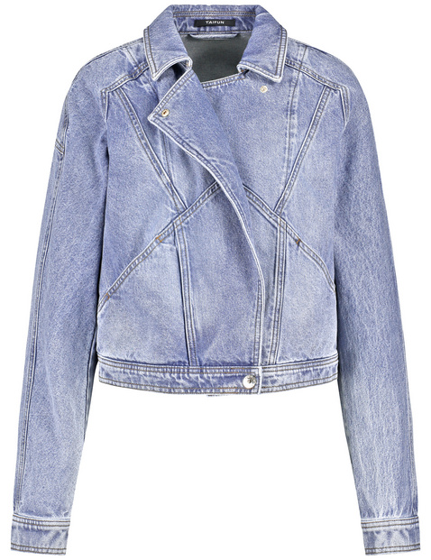 Denim biker jacket in Blue | GERRY WEBER