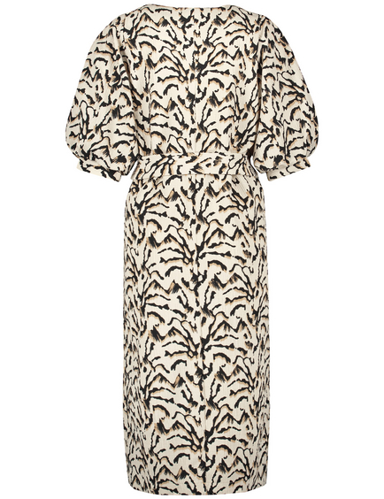 Jurk met pofmouwen in Wit GERRY WEBER