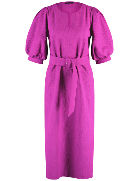 Knee-length dress with balloon sleeves in Pink | GERRY WEBER