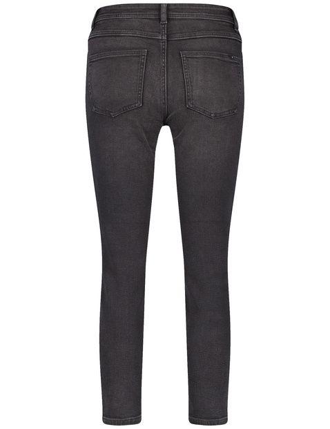 Dżinsy o dł. 7/8 z ozdobnymi nitami Slim Fit