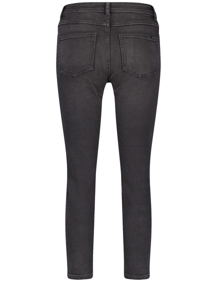Dżinsy o dł. 7/8 z ozdobnymi nitami Slim Fit