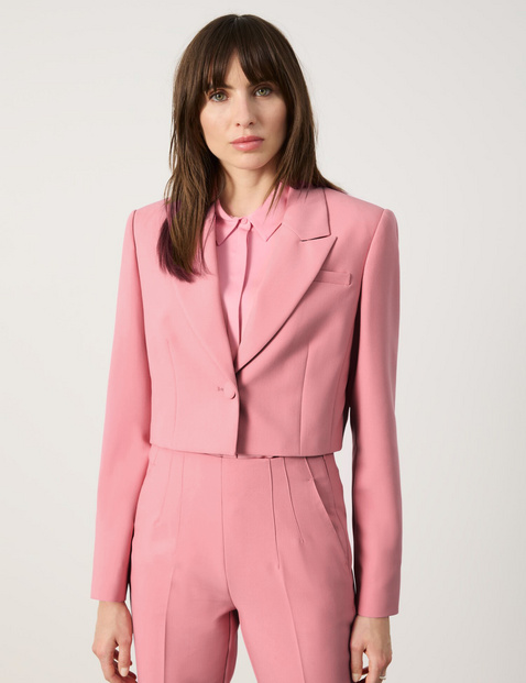 Short blazer made of stretch fabric in Pink GERRY WEBER