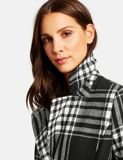 Short best sale check coat