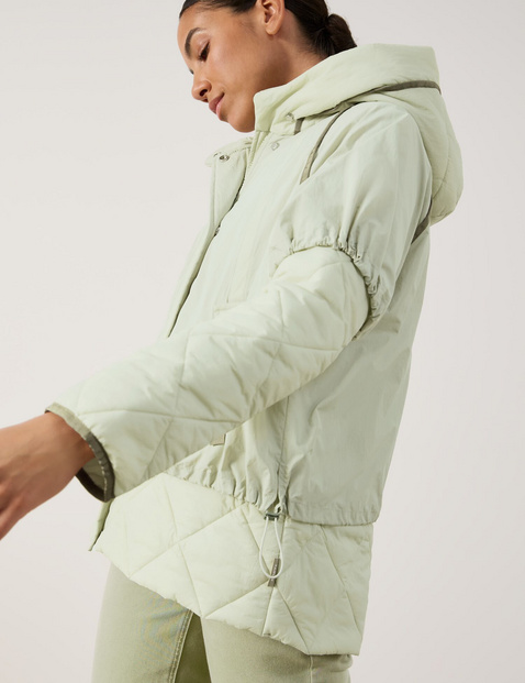 Quilted jacket in a 2-in-1 look