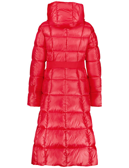 Fitted quilted coat with a shiny finish in Red GERRY WEBER