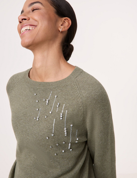 Jumper with rhinestone embellishment