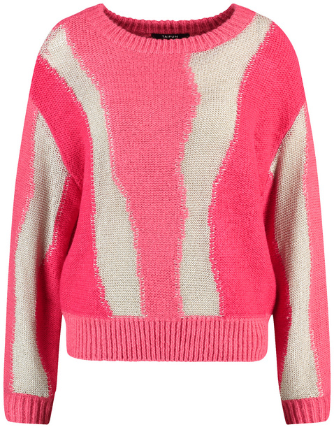 Jumper with a colourful pattern in Red GERRY WEBER