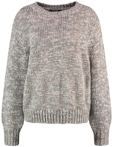 Melange chunky knit jumper in Beige GERRY WEBER