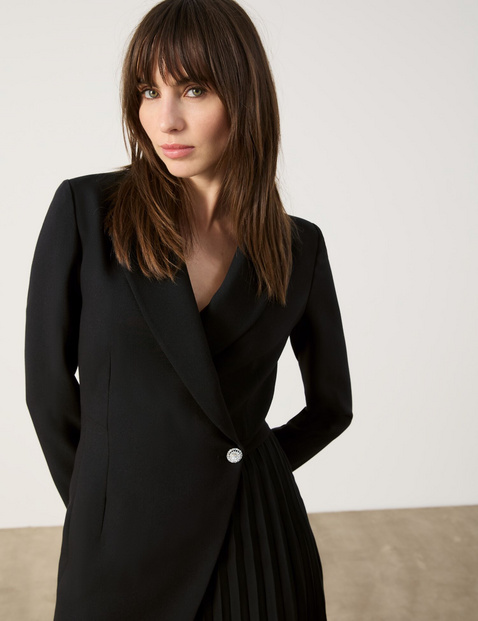 Elegant blazer dress with a wrap-over effect