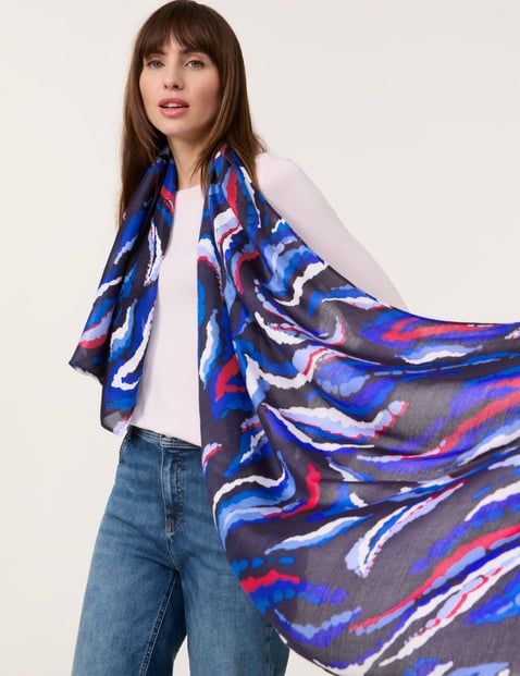 Soft scarf with a print