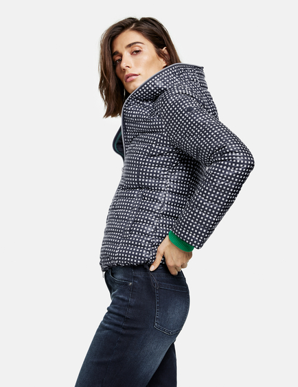 Quilted hot sale check jacket