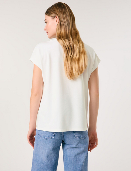 Versierd shirt van interlock-jersey