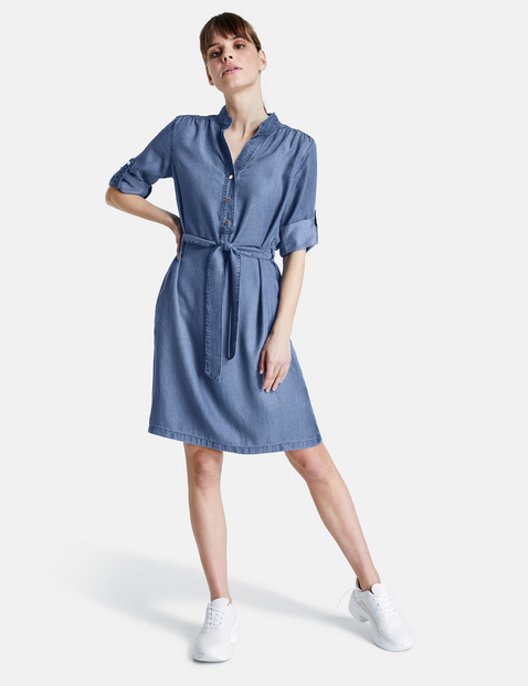 Denim Dress Made Of Soft Lyocell In Blue Gerry Weber