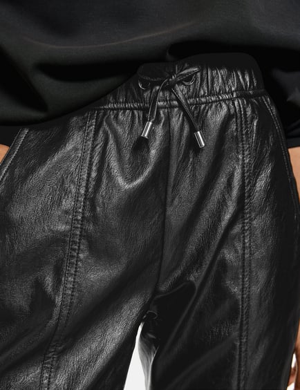 leather tracksuit bottoms