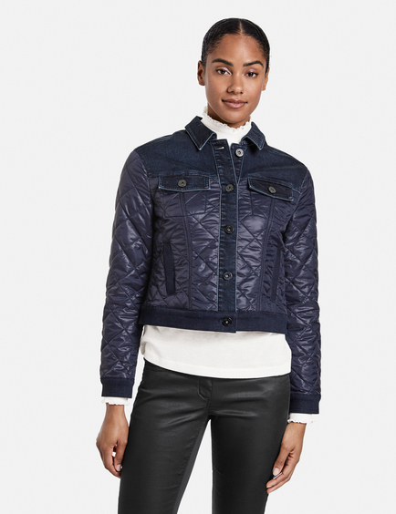 mens quilted denim jacket