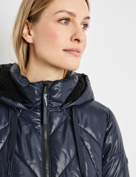 Glossy quilted jacket