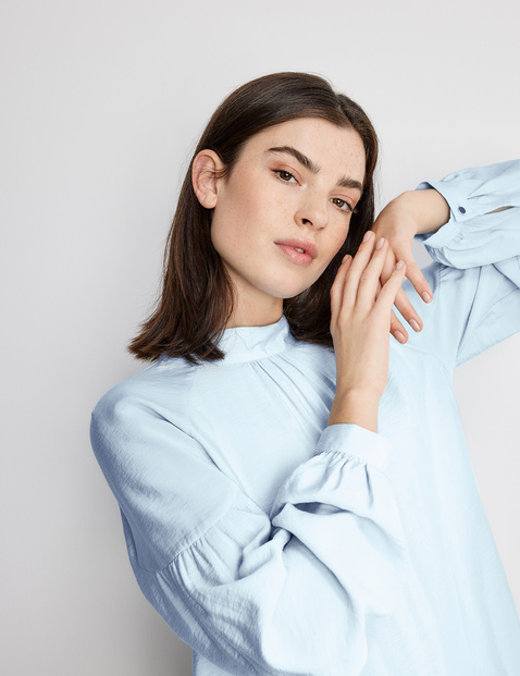 Blouse shop met turtleneck