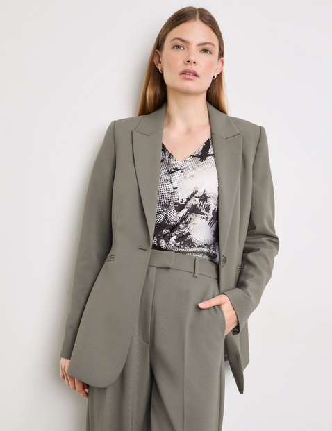 Getailleerde blazer van elegant materiaal