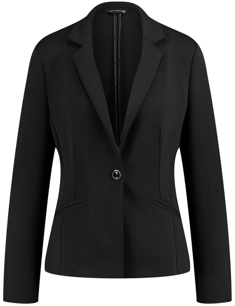 Black fitted outlet jacket womens