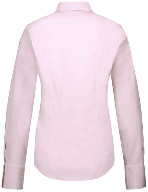 Getailleerde overhemdblouse van een katoenmix