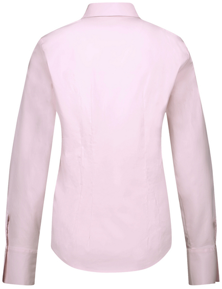 Getailleerde overhemdblouse van een katoenmix