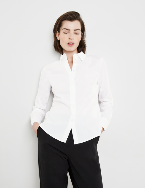 Witte overhemdblouse best sale