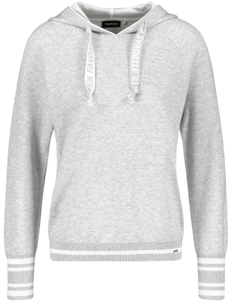 Double-faced knit hoodie in Grey | GERRY WEBER