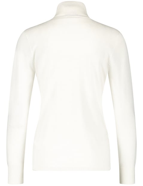 white roll neck jumper