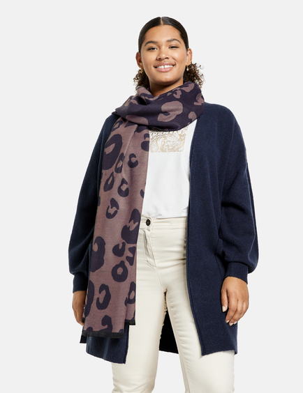 Gerry Weber Large Rectangular Gerry Weber Womens Scarf With Birds and Blue Border 