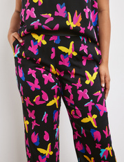 Palazzohose mit Butterfly-Print Carlotta